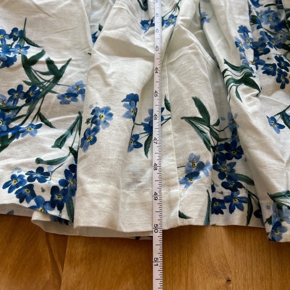 ESPECIA MAXI DRESS M FLORAL COTTON SMOCKED OFF SHOULDER SLEEVES SUMMER FEMININE - Picture 11 of 13